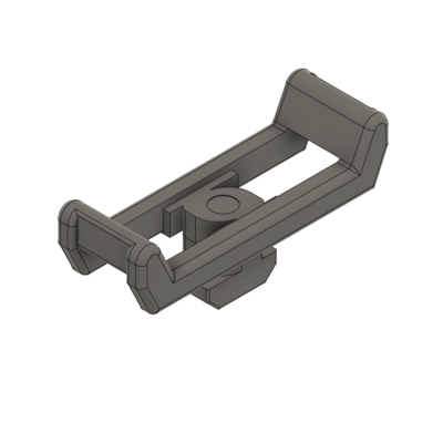 66-130-0 MODULAR SOLUTIONS CABLE TIE DOWNS 1/4 TURN CABLE BLOCK, 45MM, GRAY